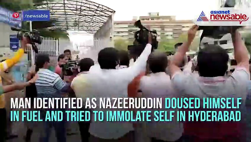 Lockdown impact: Trader creates commotion, tries to set himself ablaze in Hyderabad