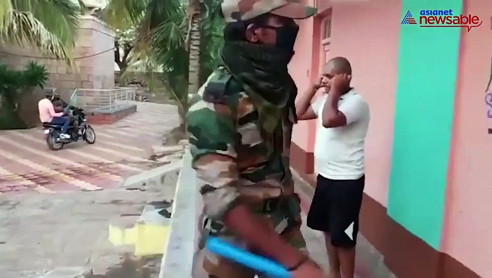 Army jawans guard village during vacation, teach lockdown violators stringent lessons