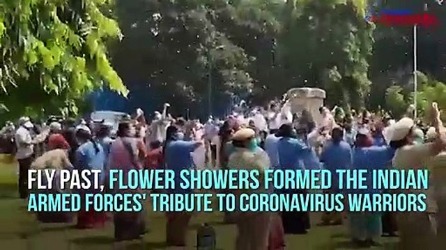 IAF tribute to corona warriors