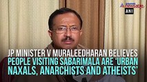 Urban naxals, anarchists visiting Sabarimala under guise of devotees, says BJP min V Muraleedharan