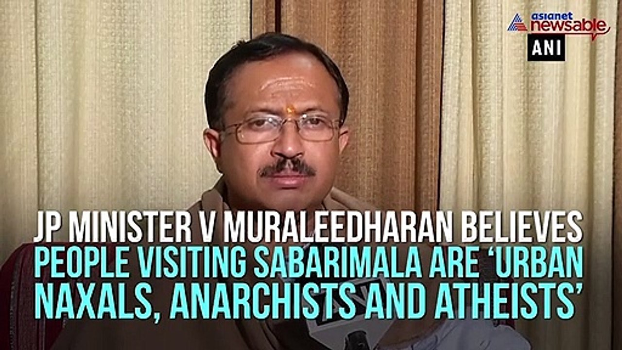 Urban naxals, anarchists visiting Sabarimala under guise of devotees, says BJP min V Muraleedharan