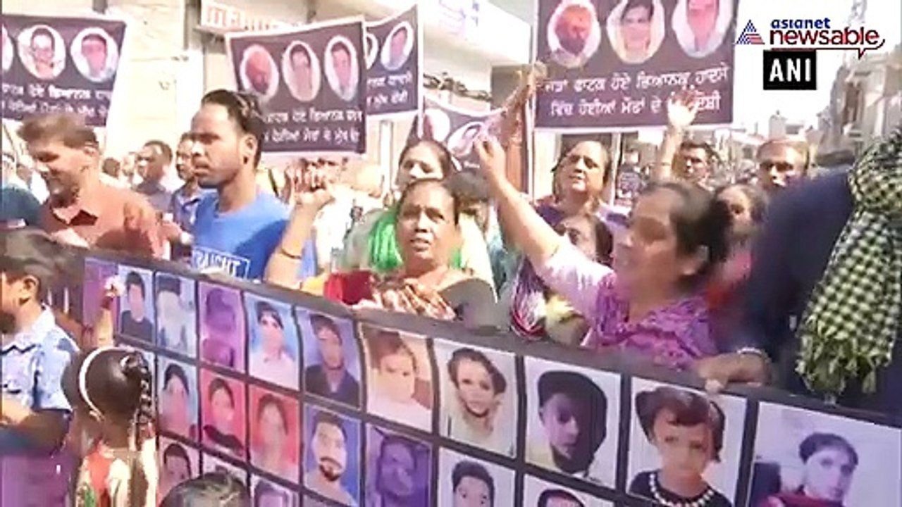 Amritsar train tragedy: Victims’ families stage protest march