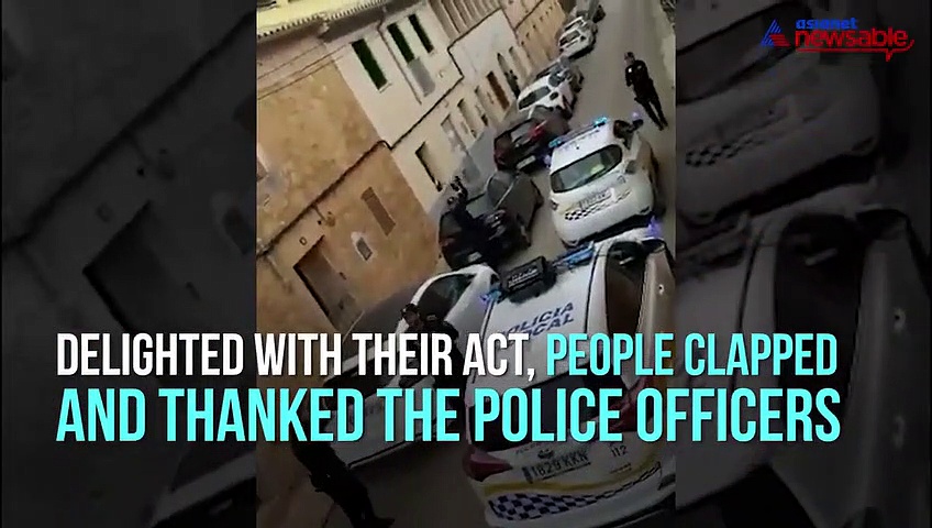 Police officers sang and danced to extend cheer during coronavirus lockdown