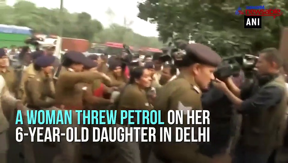 Unnao rape case: Woman throws petrol on 6-year-old daughter while protesting