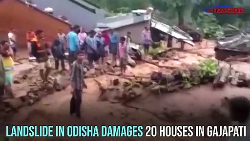 Landslide in Odisha’s Gajapati district damages scores of houses
