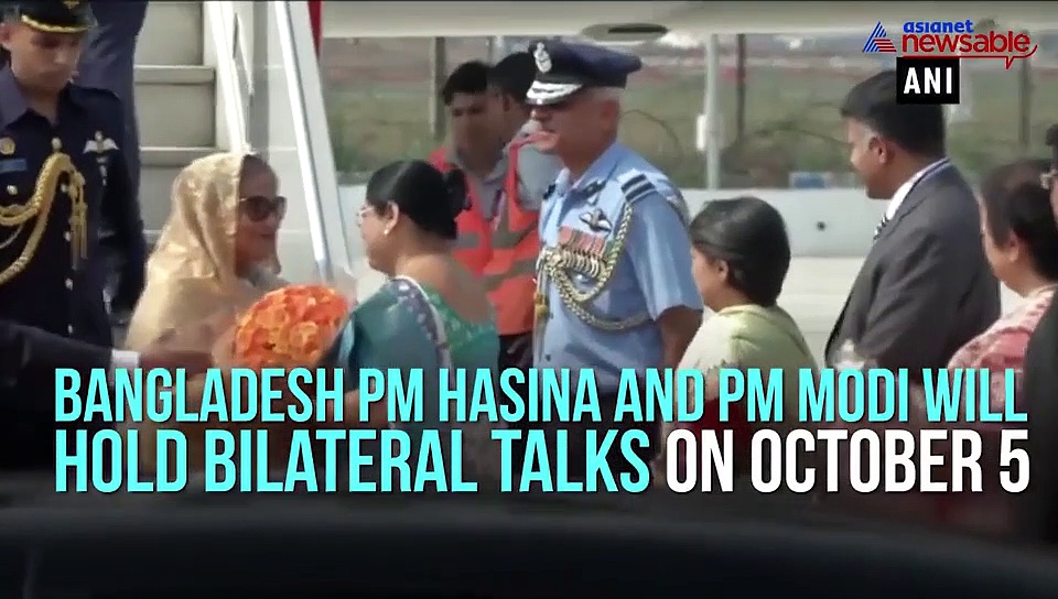 Bangladesh PM Sheikh Hasina in Delhi on 4-day India visit