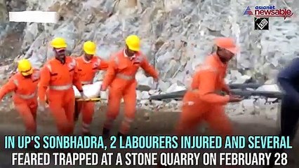 2 injured, several trapped at stone quarry in UP's Sonbhadra