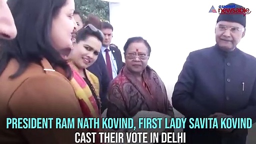 Delhi elections 2020: President of India, deputy CM Manish Sisodia show their inked finger