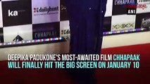 Deepika Padukone graces Chhapaak screening in style with elegant blue 'saree'