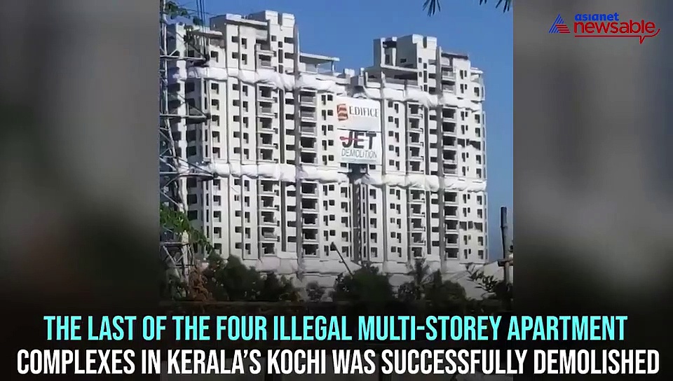 Gone in seconds: 4 luxury apartment buildings in Kerala demolished over environmental violations
