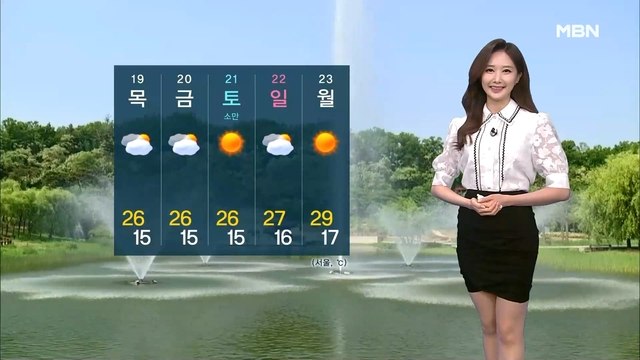 [굿모닝MBN 날씨]30도 안팎 여름 더위…내륙 요란한 소나기