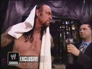 Undertaker after winning 2007 Royal Rumble Match