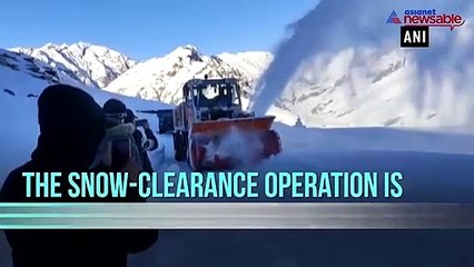 Snow-clearance operation underway in Himachal Pradesh's Rohtang Pass