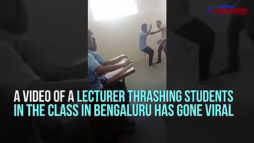 Bengaluru: Video of lecturer's corporal punishment goes viral; college terminates his services