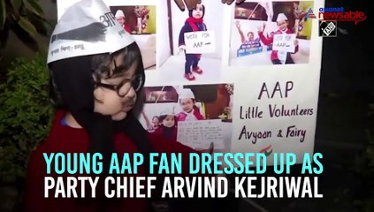 Meet Arvind Kejriwal's fan dressed in AAP chief's signature moustache, muffler
