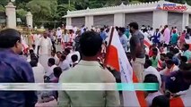 Valmiki protest- DK Shivakumar takes metro