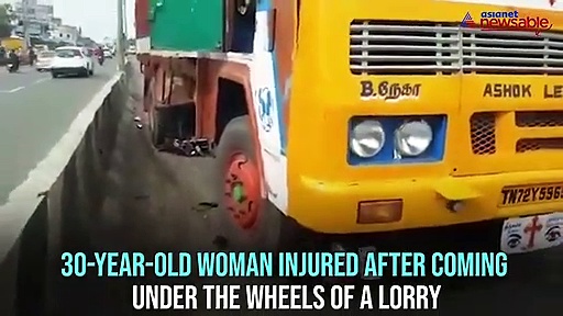 Woman grievously injured after coming under lorry while avoiding AIADMK flagpole