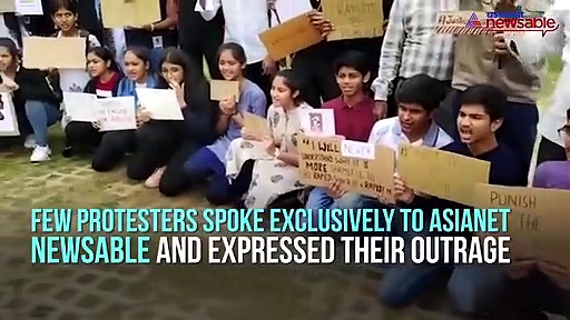 Hyderabad rape-murder case: Bengaluru students protest at Freedom Park; want rapists to be hanged