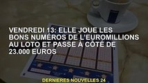 Vendredi 13 : Elle parie sur le bon numéro Loto EuroMillions mais gagne 23 000 €