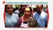 Tejaswini Ananth Kumar casts her vote in Bengaluru