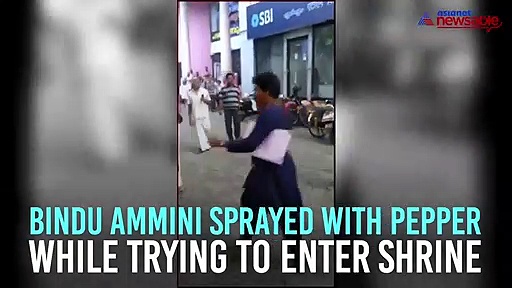 Sabarimala:  Protester uses pepper spray on Bindu Ammini