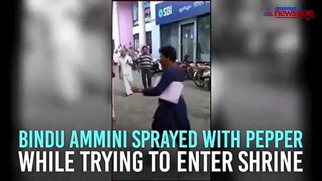 Sabarimala: Protester uses pepper spray on Bindu Ammini