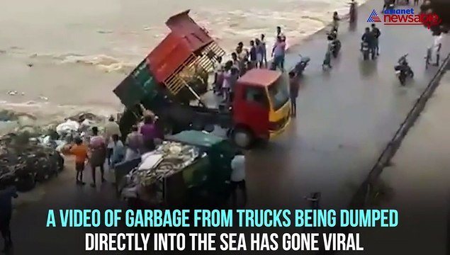 Tamil Nadu: Video of garbage dumped into sea goes viral; officials suspended