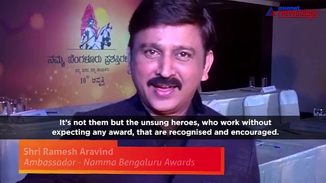 Namma Bengaluru Awards: Ramesh Aravind’s encouraging words to honour city’s champions