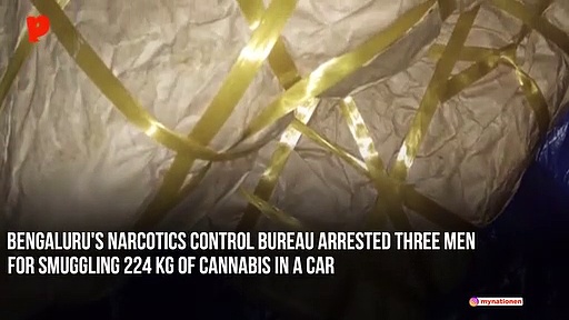 Watch: Smuggled cannabis seized by Bengaluru police, 3 arrested