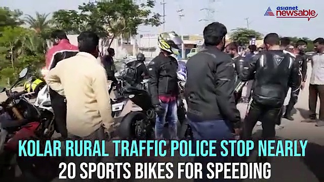 Kolar Traffic Police bring speeding motorists from Bengaluru to screeching halt