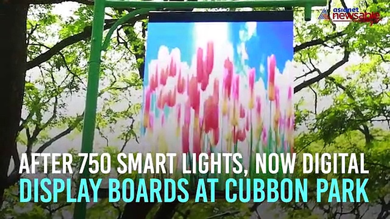 Smart light and LED screens greet walkers at Cu...