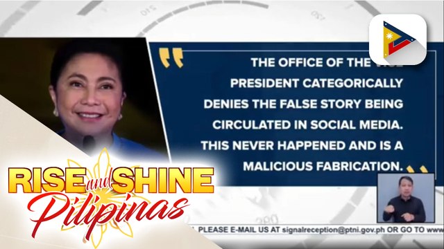 OVP, nanindigan na ‘di kailanman hiniling ni VP Robredo na i-prioritize ang takeoff at landing ng kanyang flights
