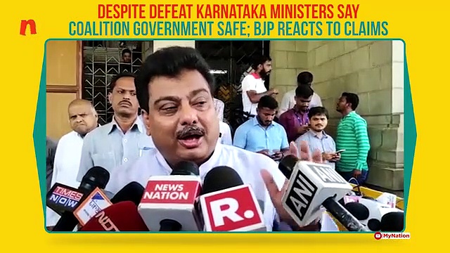Despite defeat Karnataka ministers say coalition government safe; BJP reacts to claims