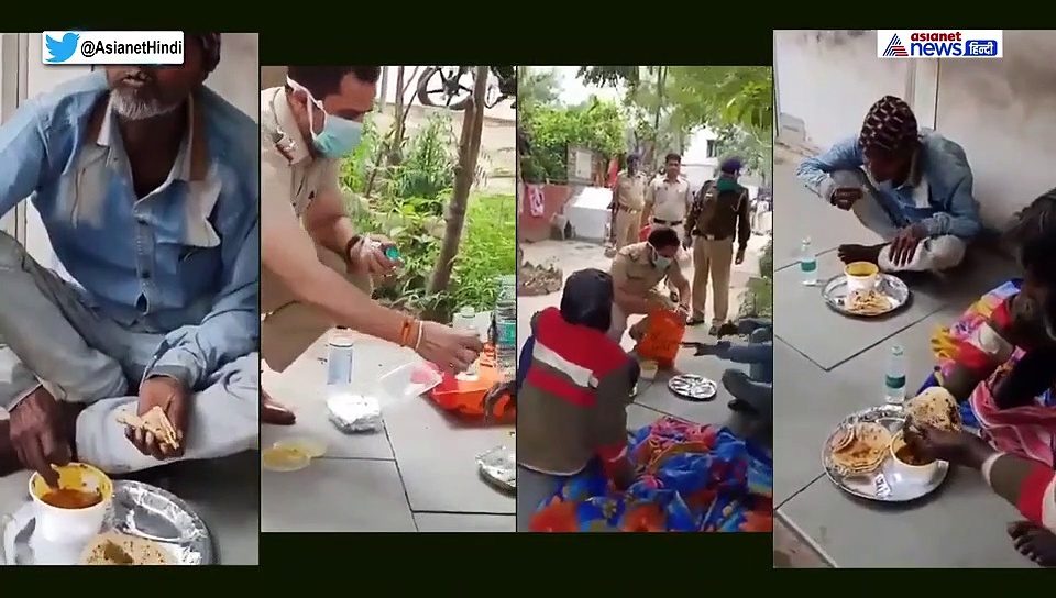 भूखे को खाना...बेघर को घर, कोरोना के इस संकट में पुलिस का ये है नया चेहरा, देखिए वीडियो