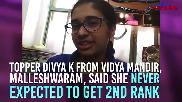 2nd PUC exam: Doctors’ daughter Divya surprised with 2nd rank