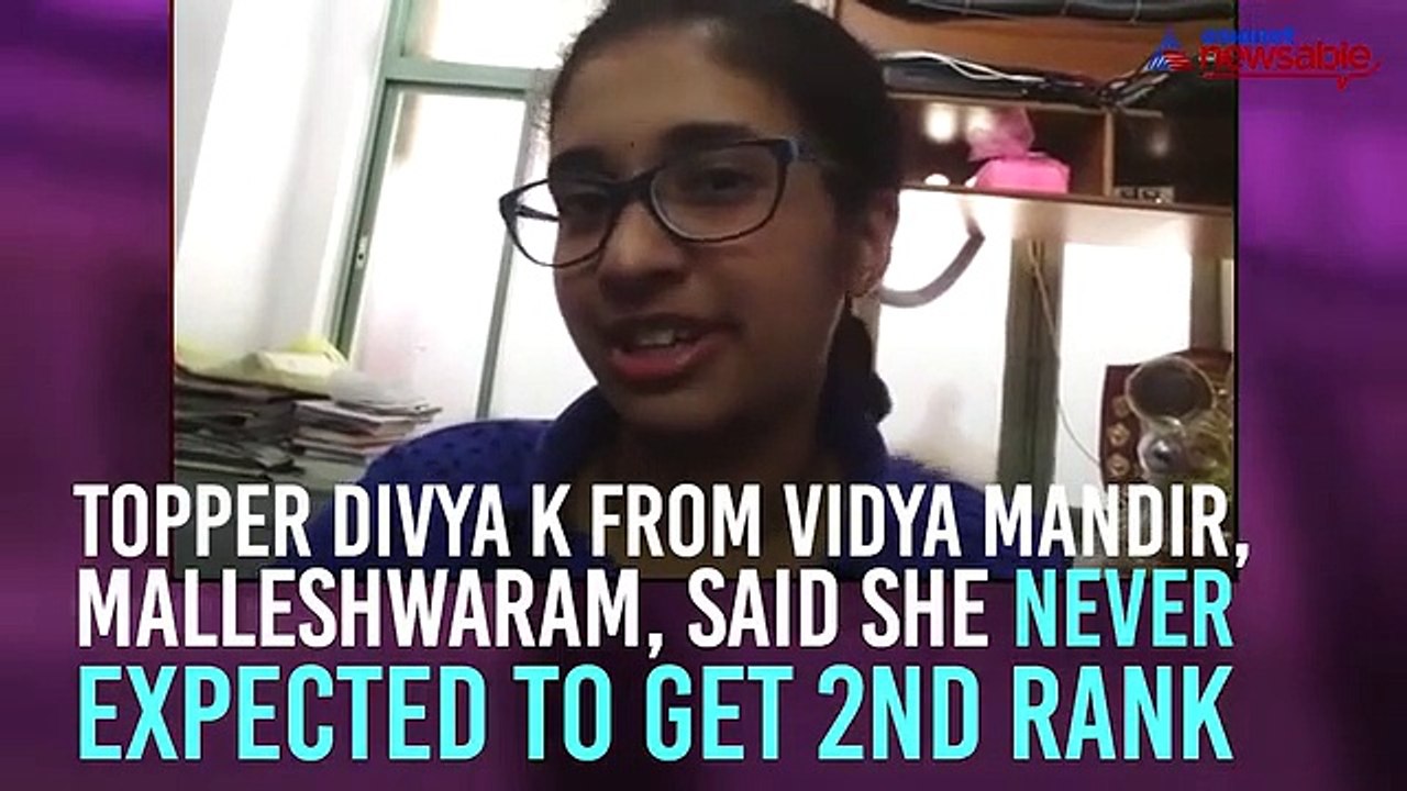 2nd PUC exam: Doctors’ daughter Divya surprised with 2nd rank