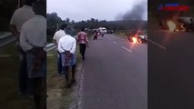 Tata Nano catches fire