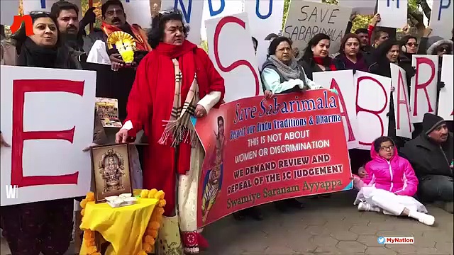 Devotees cry 'Save Sabarimala' from Kerala to New York
