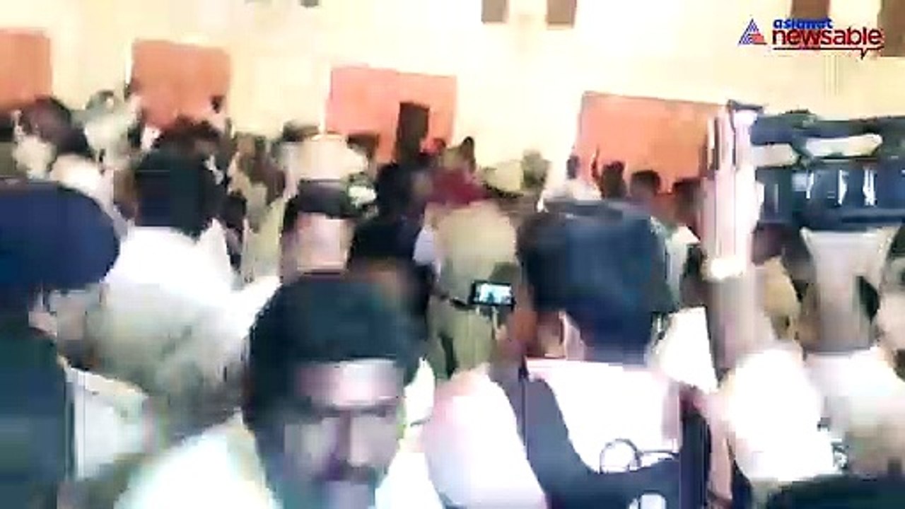 Amit Shah's SC convention in Mysuru: People protest against Ananth Kumar Hegde