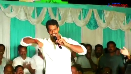 Watch: Nikhil Kumaraswamy sings, dances at public event