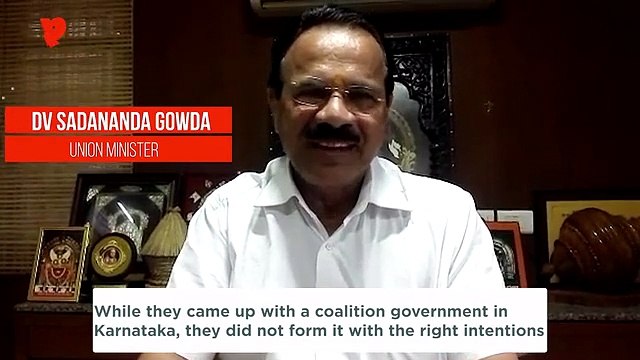 Union minister DV Sadananda Gowda
