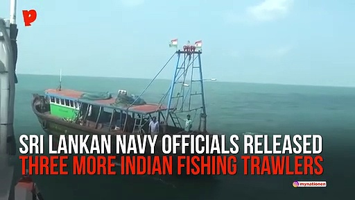 Sri Lankan Navy releases 3 more Indian trawlers