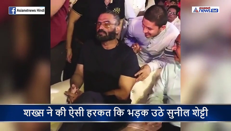 शख्स की इस हरकत से असहज हो गए सुनील शेट्टी, देखने लायक था एक्टर का रिएक्शन