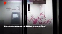 High-voltage current through an ATM door in Chennai literally shocks all