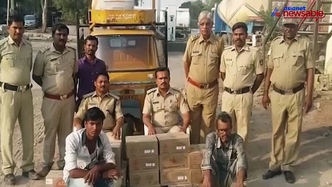 Excise department officials raid illegal liquor store, seize 103 litres worth alcohol