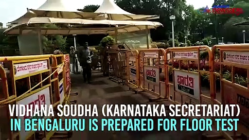Karnataka coalition crisis: Security tightened at Vidhana Soudha ahead of trust vote