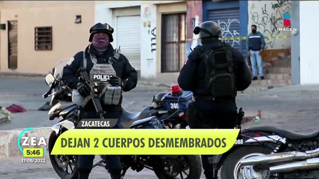 Dejan dos cuerpos desmembrados en Zacatecas
