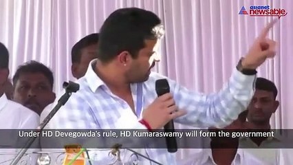 Praise-worthy statement on JD(S), ends up controversial for Prajwal Revanna