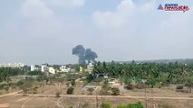 2 Surya Kiran jets crash during Aero India 2019 rehearsals in Yelahanka