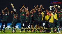 Nidahas Trophy: Bangladesh players on field spoil the gentleman's game